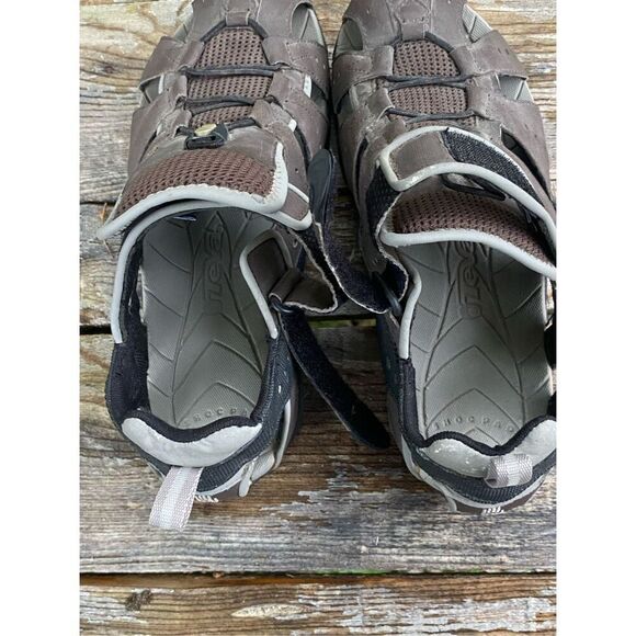 Teva Dozer Brown Closed Toe Sport Hiking Sandal Women’s Size 9.5 - Picture 7 of 8
